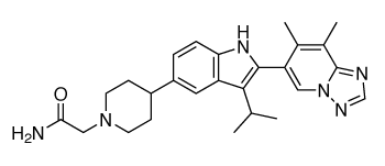 Chemical structure of BMS-986256