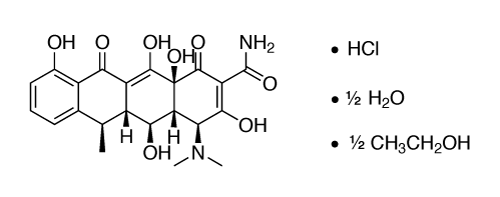Chemical structure of Doxycycline Hyclate
